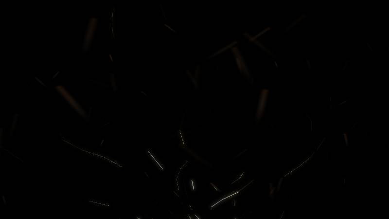 Spark overlay effect #9 — cascade sparks